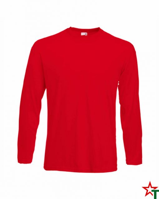 Червена Мъжка тениска с дълъг ръкав