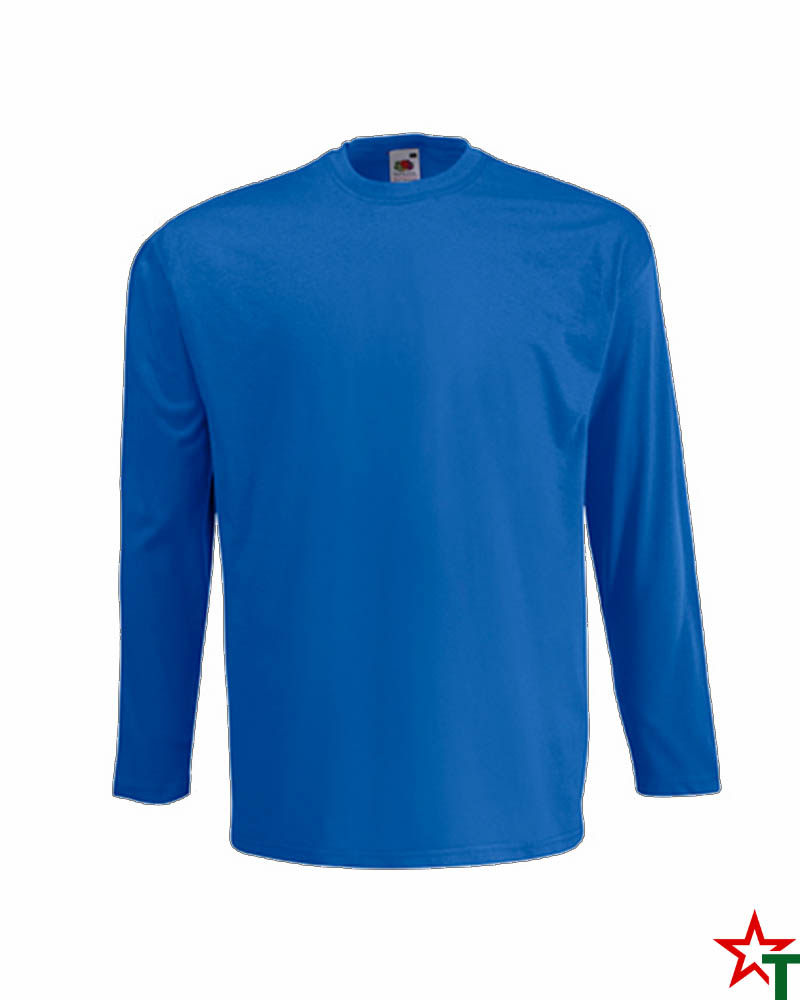 Синя Мъжка тениска с дълъг ръкав