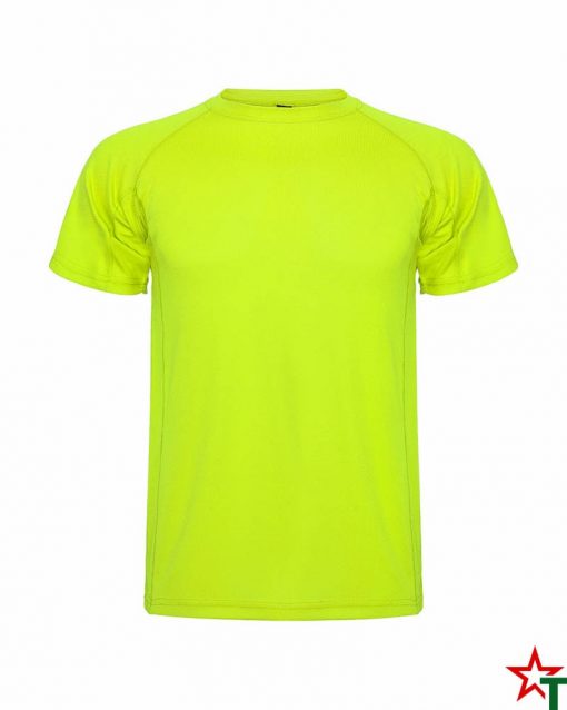 BG254 Yellow Neon Мъжка спортна тениска Luke
