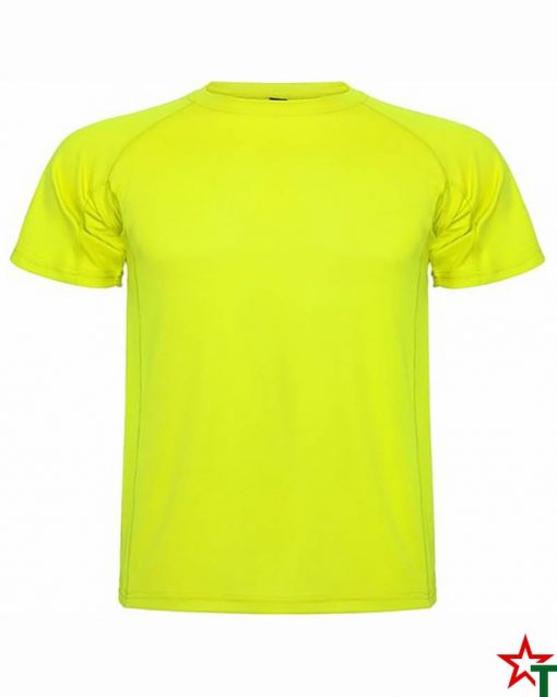 Yellow Neon Детска спортна тениска Morgan