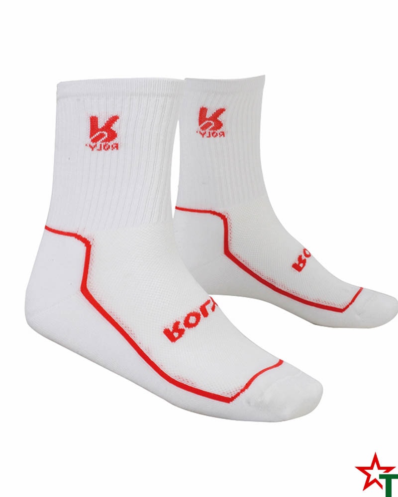 Red - White Спортни чорапи Joel