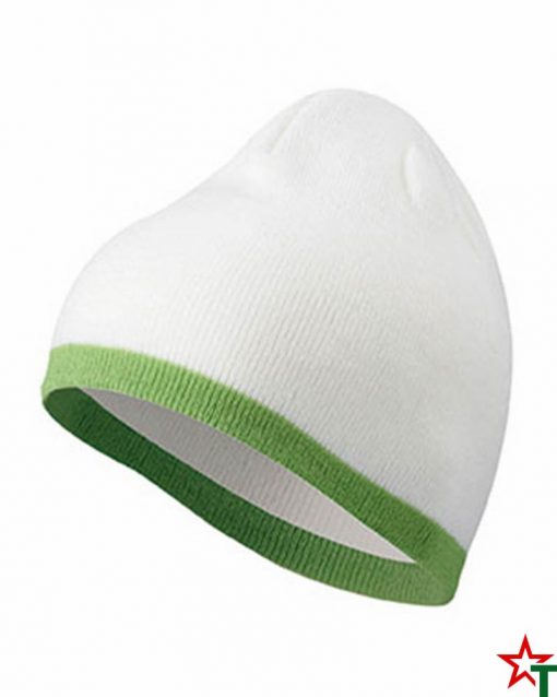 White-Neon Green Зимна шапка Noel