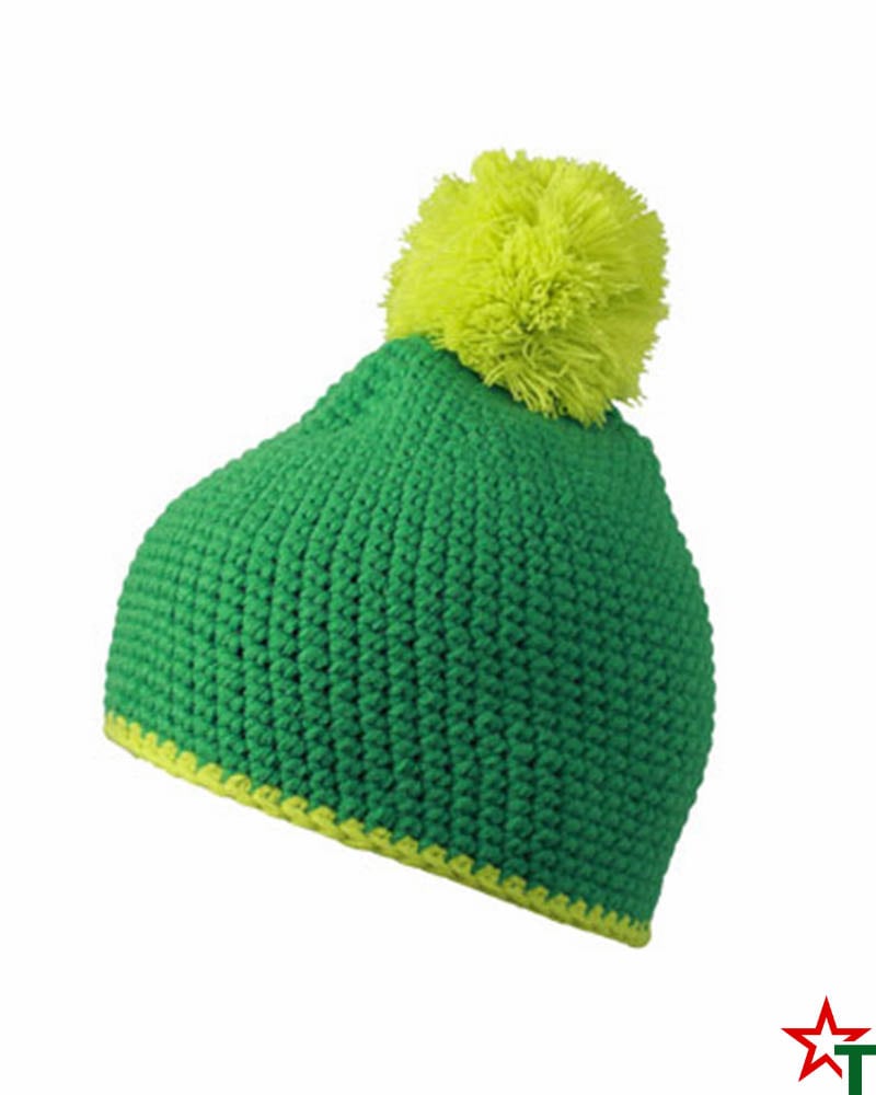 Green Зимна шапка Pompon