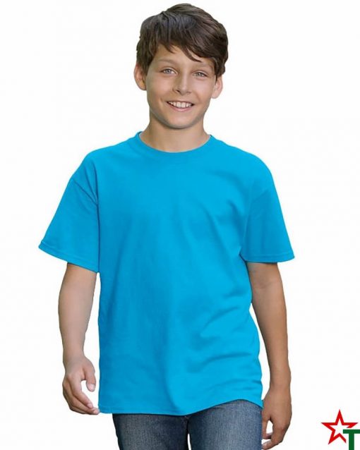 Azure Blue Детска тениска Gildan Heavy Cotton