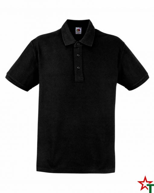 Black Риза Polo Cotton Heavy
