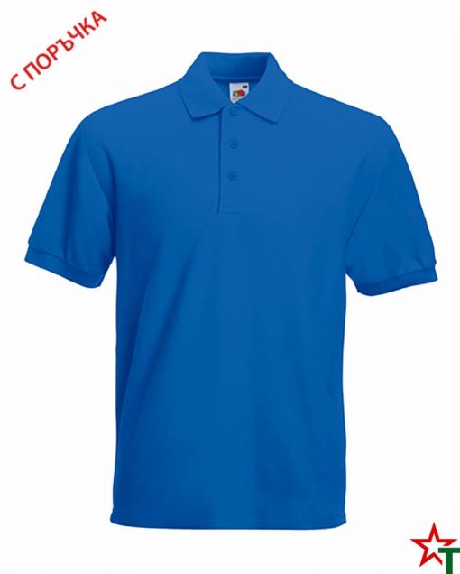Royal Blue Риза Polo Heavy 65/35