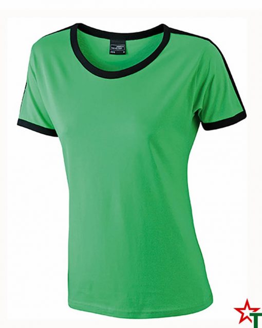 Green-Black Дамска тениска Double Flag