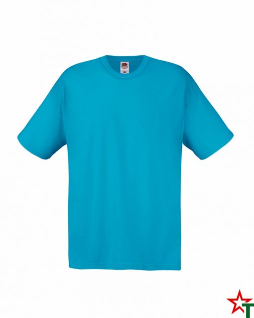 Мъжка тениска Cotton light azure blue
