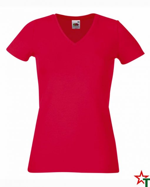 Red Дамска тениска Lady Elegant V Neck