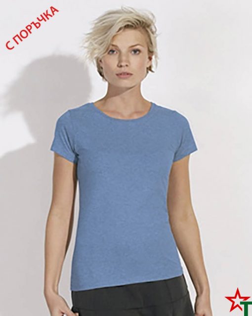 Blue Melange Дамска тениска Stella Wants Essential