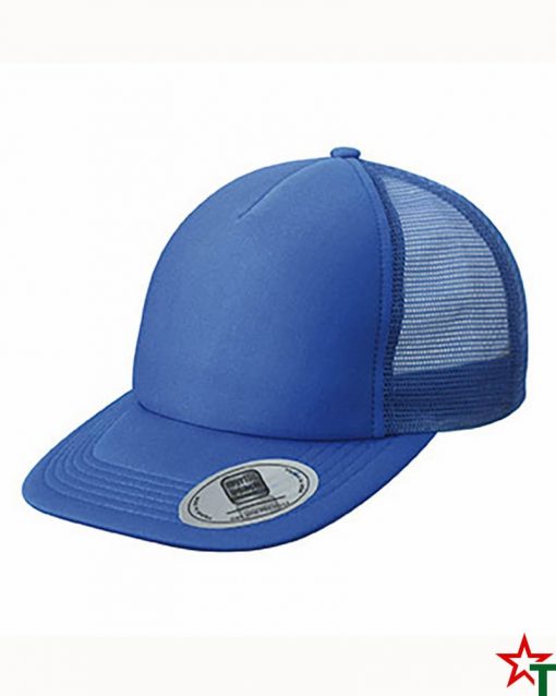 Royal Blue Пет панелма шапка Flat Peak Cap