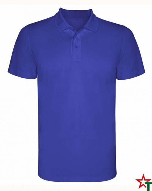 BG380 Royal Blue Мъжка спортна риза Polo Monsa Polyester
