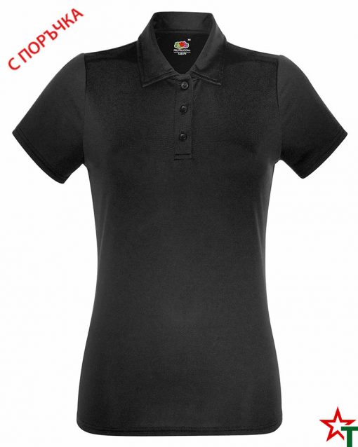 BG847 Black Дамска риза Perform Polo Polyester