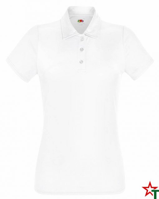 BG847 White Дамска риза Perform Polo Polyester