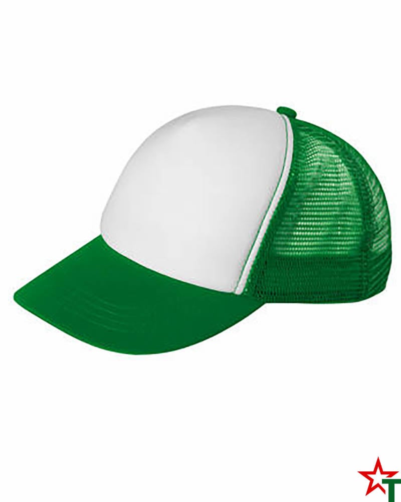 BG1189 White - Kelly Green Пет панелна шапка Kanas
