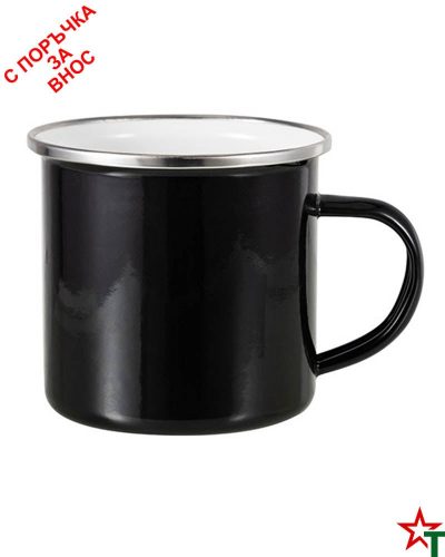 1610 Black Емайлирано канче - чаша