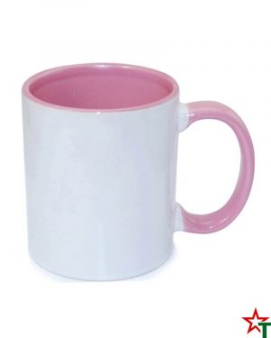 1611 Light Pink Бяла чаша Color Print