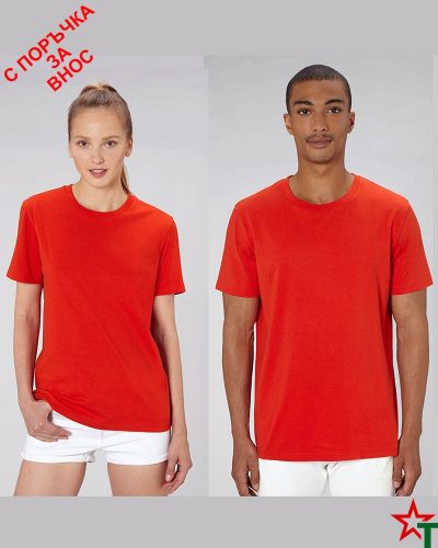 1876 Bright Red Унисекс тениска Creates