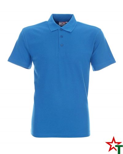 BG200 Azure Blue 44 Мъжка тениска Man Polo Cotton