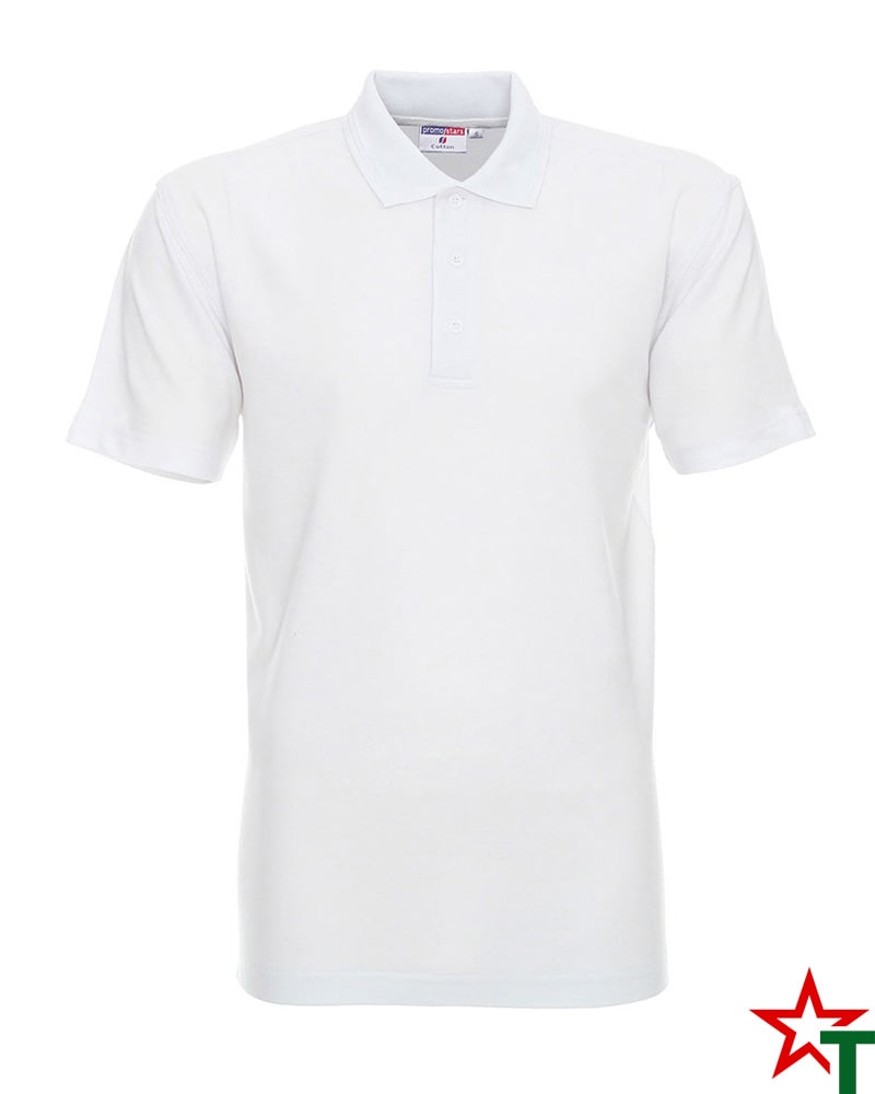 BG200 White 20 Мъжка тениска Man Polo Cotton