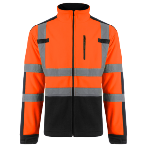 Работен суитшърт NOBEL HV FLEECE ORANGE/BLACK