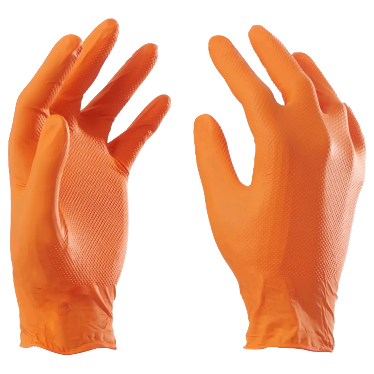 Нитрилни ръкавици без пудра PAYPER NITRO-DIAMOND, 8.4 гр. ORANGE