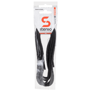Връзки за обувки STENSO BLACK 140см - черен