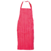 Престилка с нагръдник CHEFS S855 RED - uni / червен