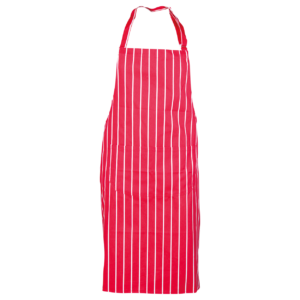 Престилка с нагръдник CHEFS S855 RED - uni / червен