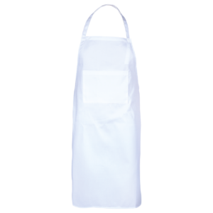 Престилка с нагръдник COOK WHITE - бял