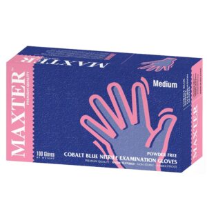Еднократни ръкавици от нитрил MAXTER NITRILE PF - 100 бр. - M