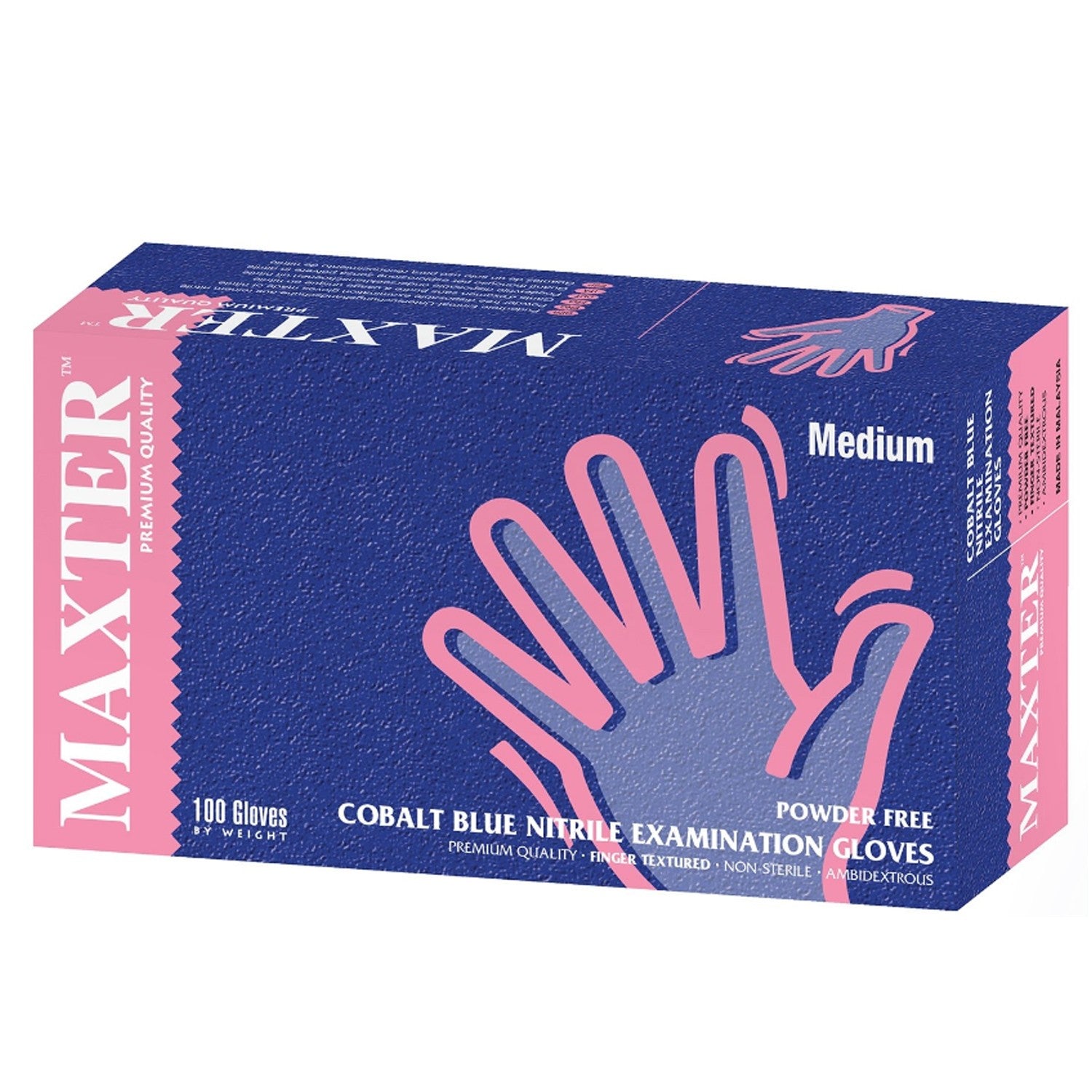 Еднократни ръкавици от нитрил MAXTER NITRILE PF - 100 бр. - M