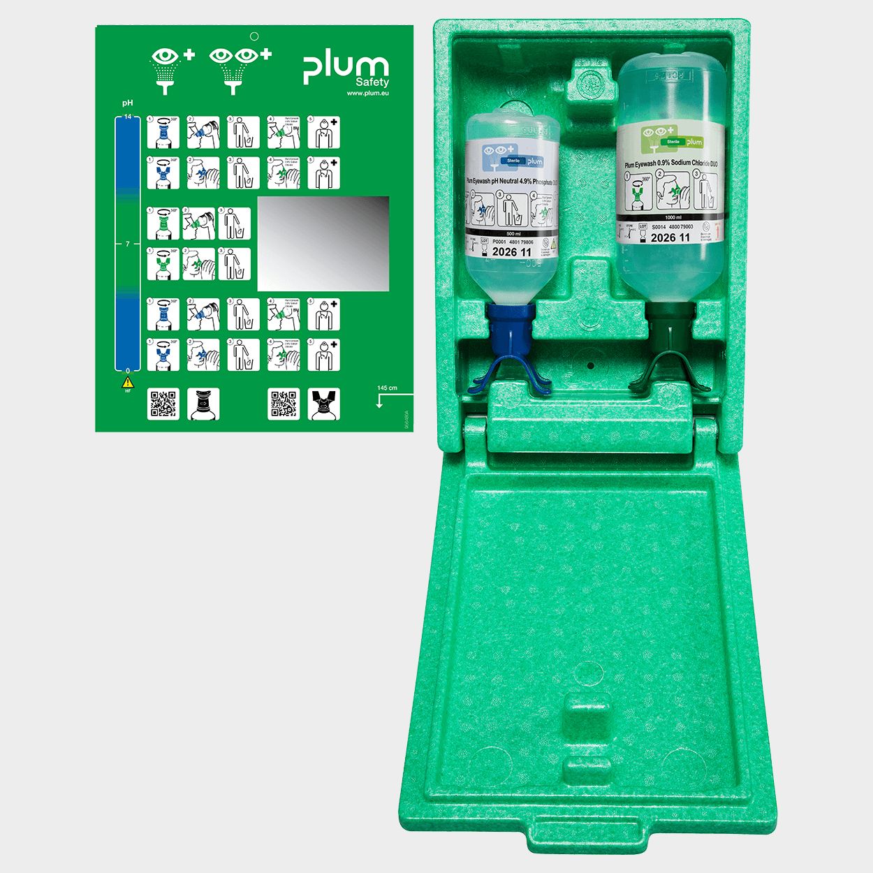 Станция за промивка на очи PLUM EYEWASH BOXES