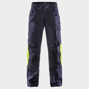 Работен огнеупорен панталон за заваряване FRISTADS FLAME WELDING DARK BLUE