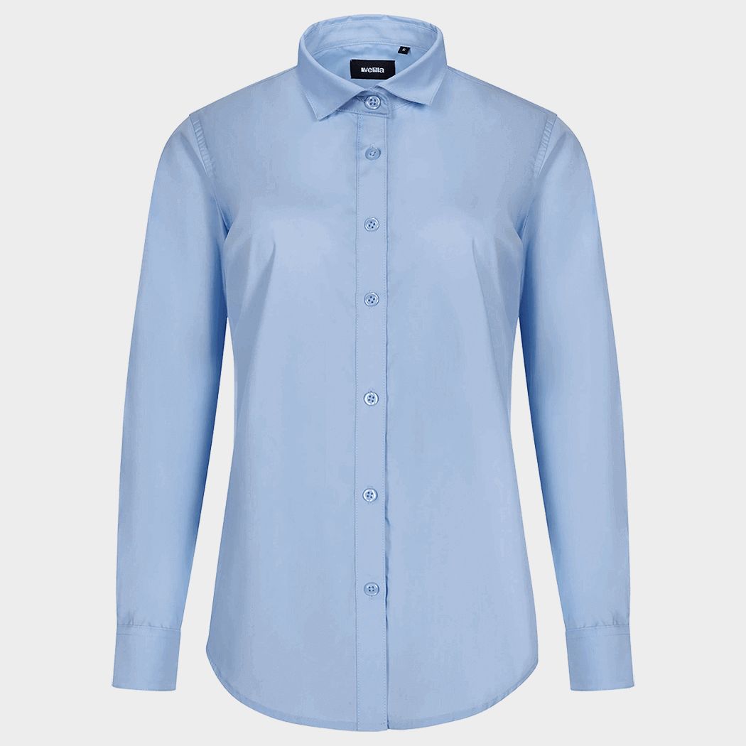 Дамска риза с дълъг ръкав VELILLA LIGHT BLUE
