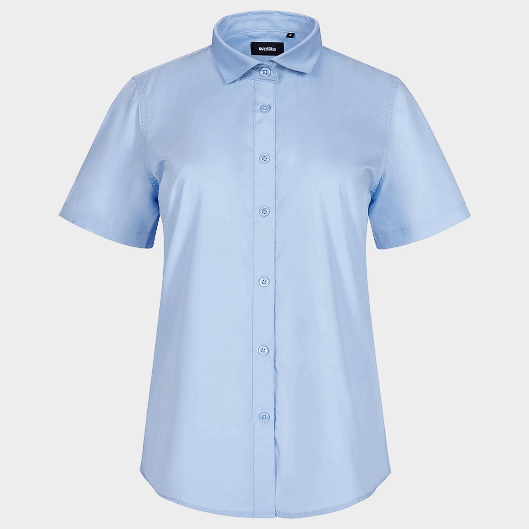 Дамска риза с къс ръкав VELILLA LIGHT BLUE