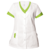 Дамска медицинска туника ALEGRA WHITE/LIGHT GREEN