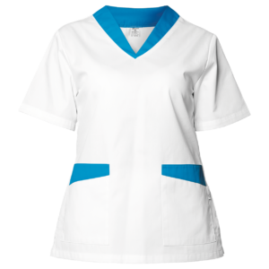 Дамска медицинска туника FABIANA WHITE/BLUE