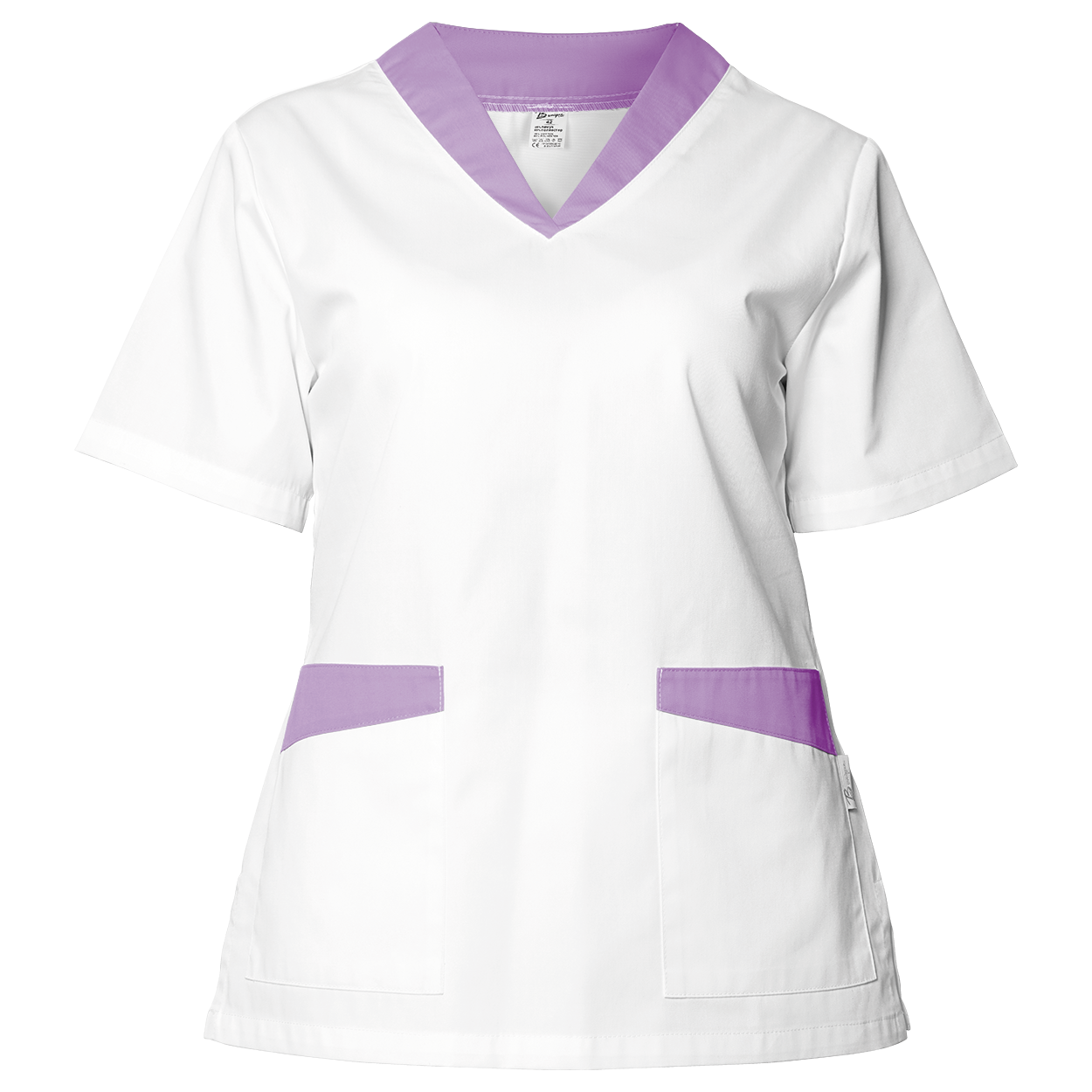 Дамска медицинска туника FABIANA WHITE/PURPLE