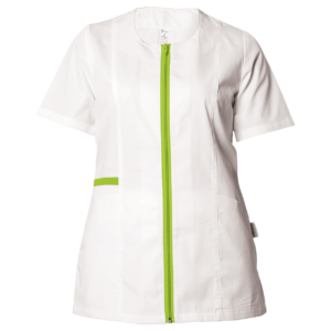 Дамска медицинска туника ZAIRA WHITE/LIGHT GREEN