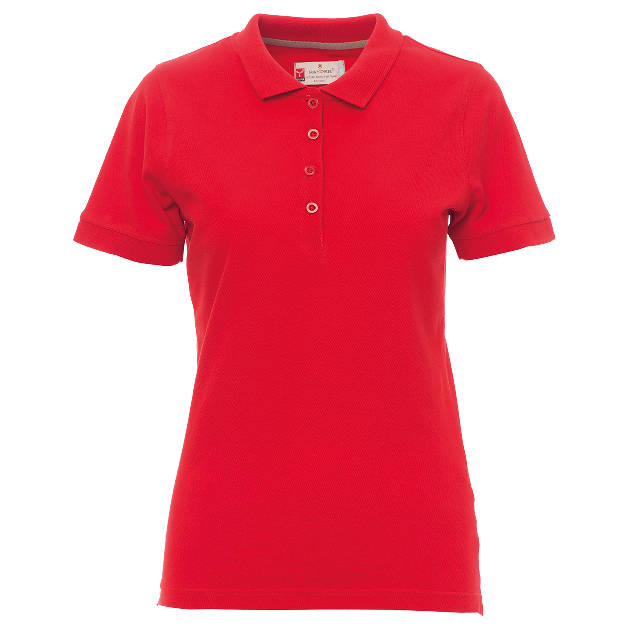Дамска тениска с яка PAYPER VENICE RED