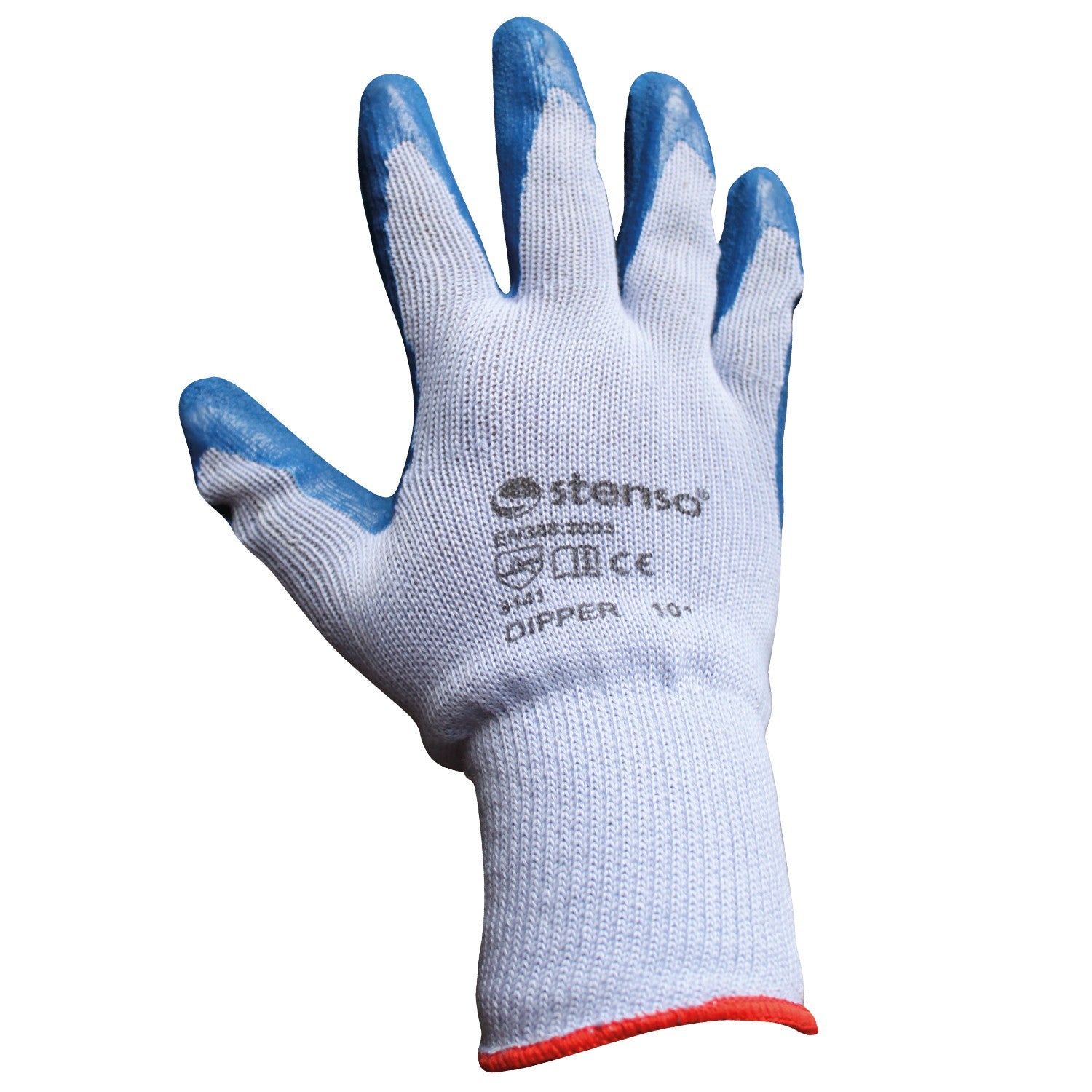 Ръкавици топени в латекс DIPPER BLUE - 10