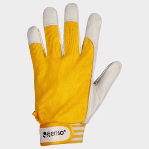 Ръкавици от кожа и плат GILT YELLOW