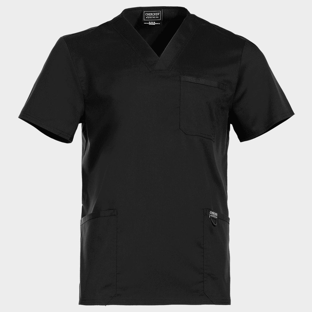 Мъжка медицинска туника CHEROKEE V-NECK BLACK WWE670