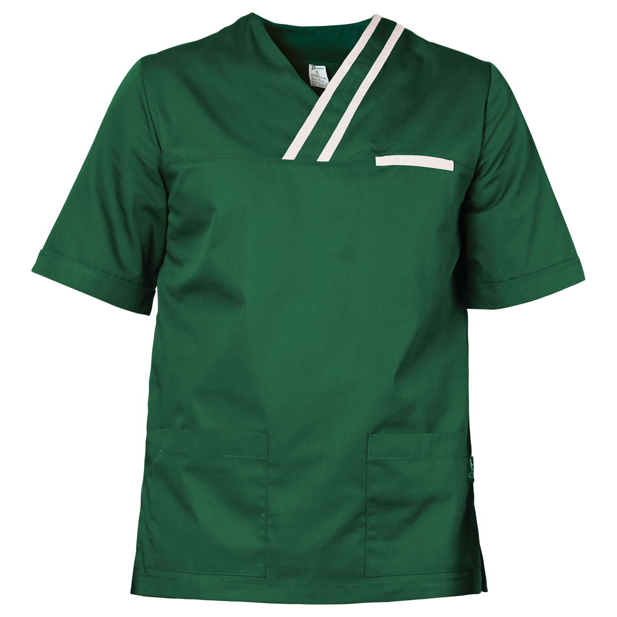 Мъжка медицинска туника OLIVER GREEN/WHITE