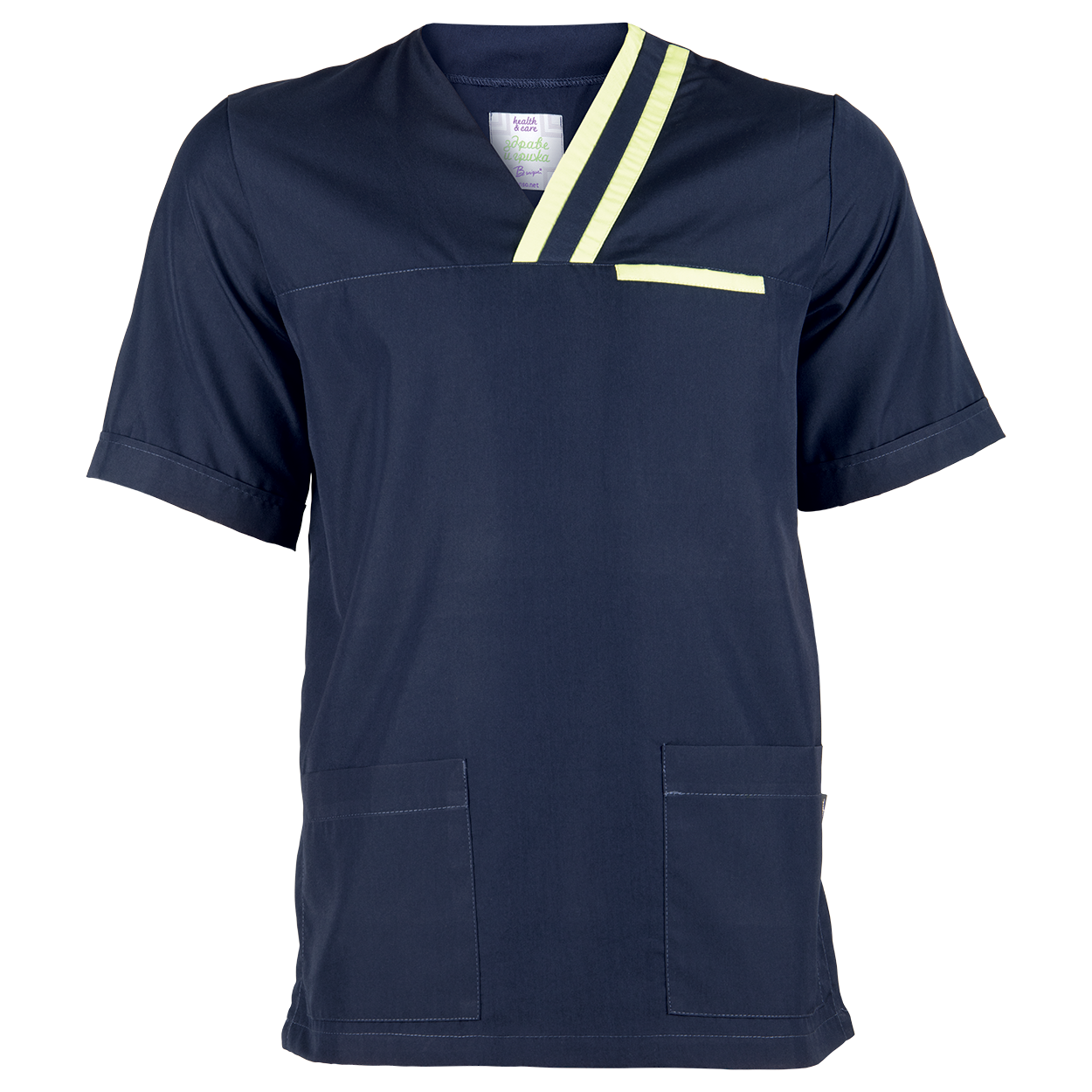 Мъжка медицинска туника OLIVER NAVY/LIGHT GREEN