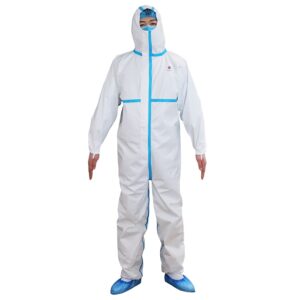 Защитен гащеризон с качулка COVERALL WHITE TYPE 3, 4