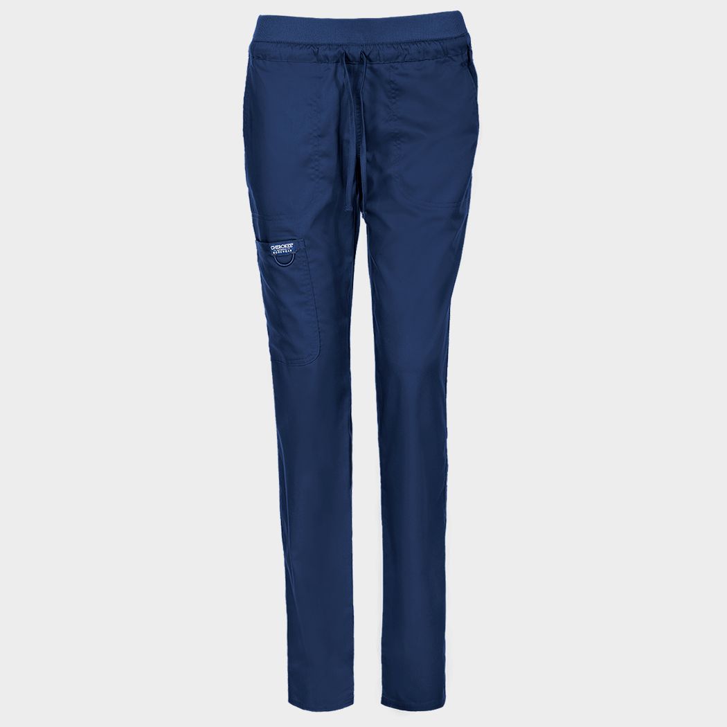 Дамски медицински панталон CHEROKEE MR TAPERED DARK BLUE WWE105