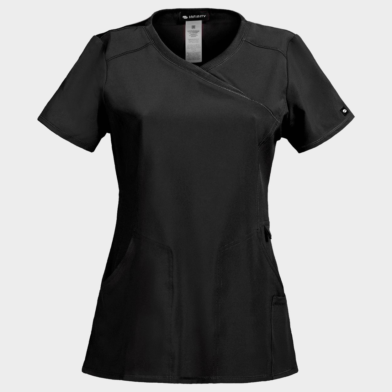 Дамска медицинска туника CHEROKEE WRAP BLACK CKE2625A