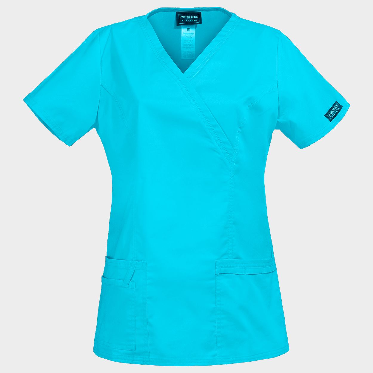 Дамска медицинска туника CHEROKEE WRAP TURQUOISE WWE4728
